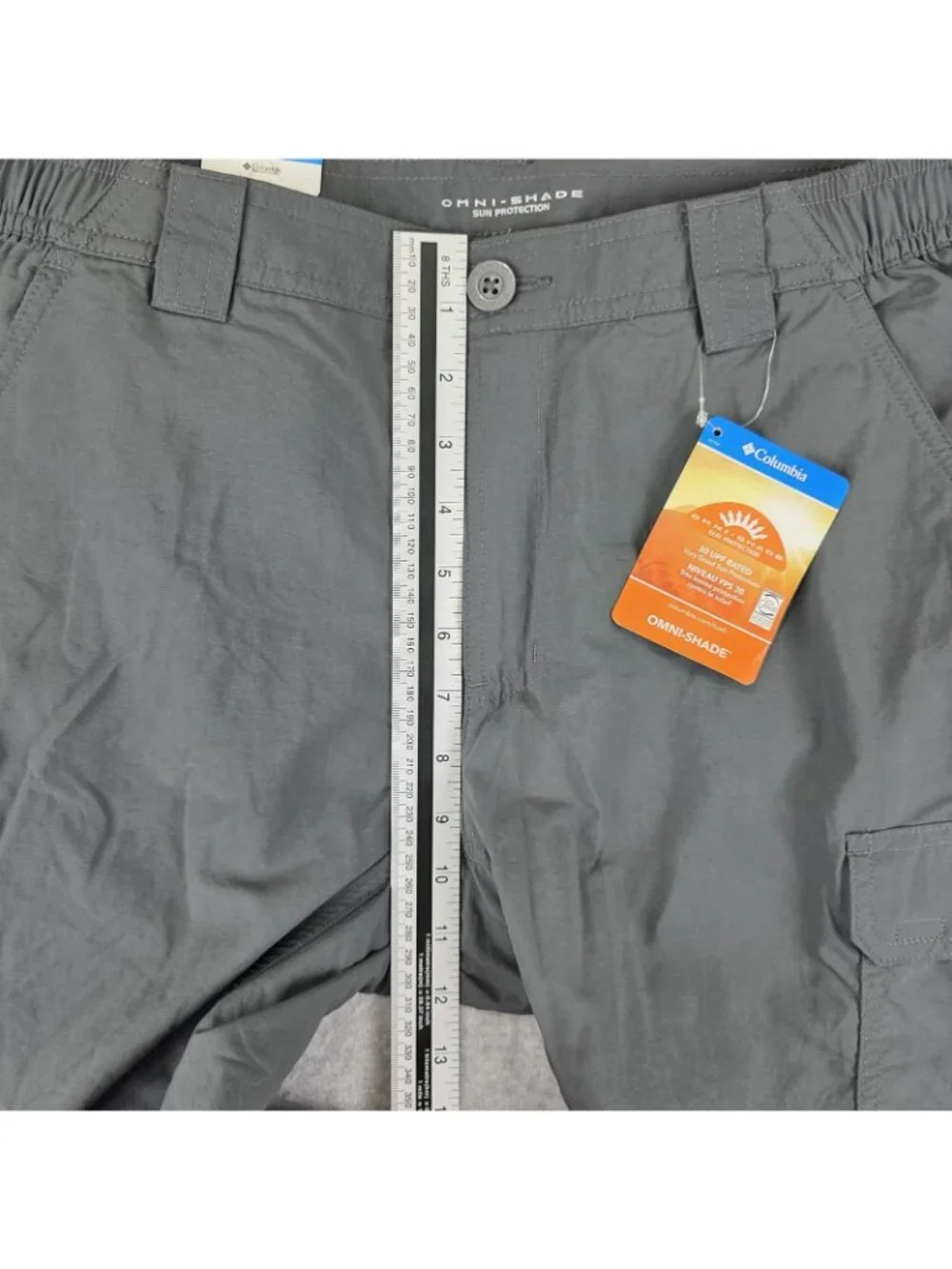 Columbia Smith Creek Convertible Pants Mens 32x32 Gray Omni-Shade Hiking NWT